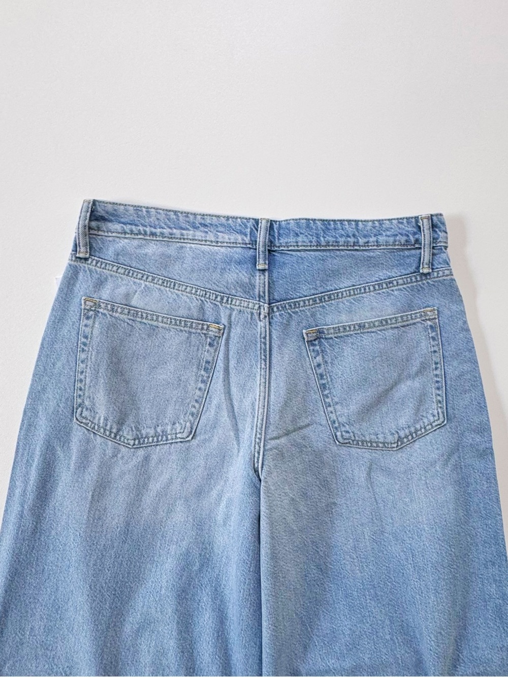 GAP Curvy Mid Rise UltraSoft Baggy Jeans Light Wash | 31/12 NWT - Picture 8 of 14